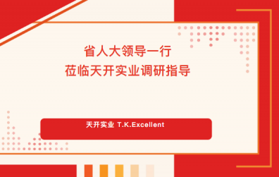 省人大領(lǐng)導(dǎo)一行蒞臨天開(kāi)實(shí)業(yè)調(diào)研指導(dǎo)